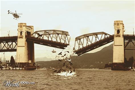 the bridge falls down