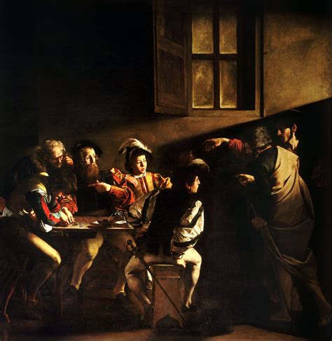 the calling of st matthew caravaggio