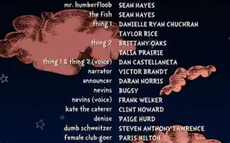 the cat in the hat 2003 credits