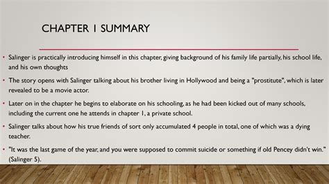 The Catcher in the Rye PDF Summary J. D. Salinger 12min Blog