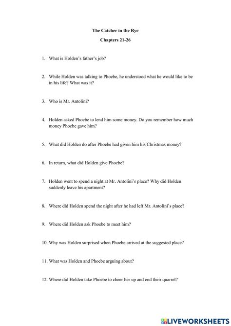 THE CATCHER IN THE RYE Unit Plan Novel Study Bundle Literature