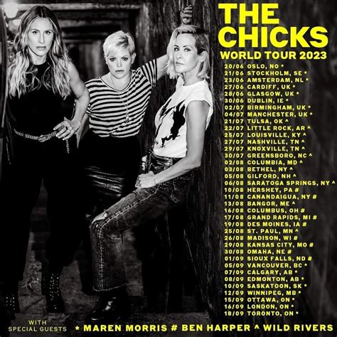 the chicks tour 2023 playlist