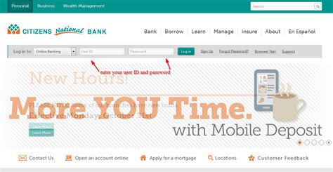 the citizens national bank login
