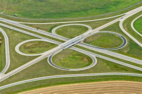 the clover leaf interchange typically includes