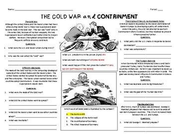 Cold War Overview And Timeline Worksheet Answers Worksheet Resume
