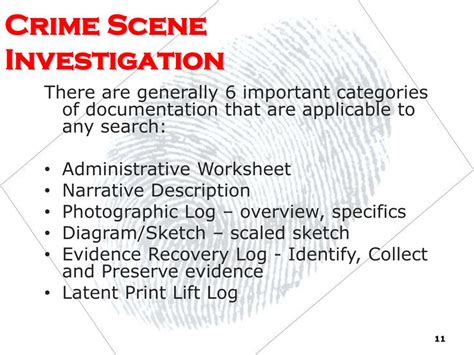 the components of a criminal investigation include
