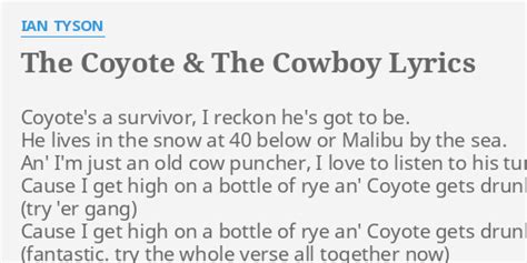 the coyote and the cowboy lyrics