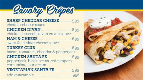 The Crepe Pan Menu