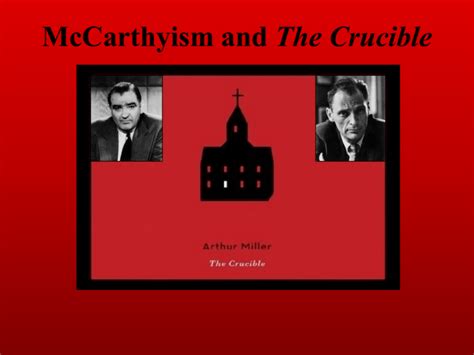 the crucible and mccarthyism