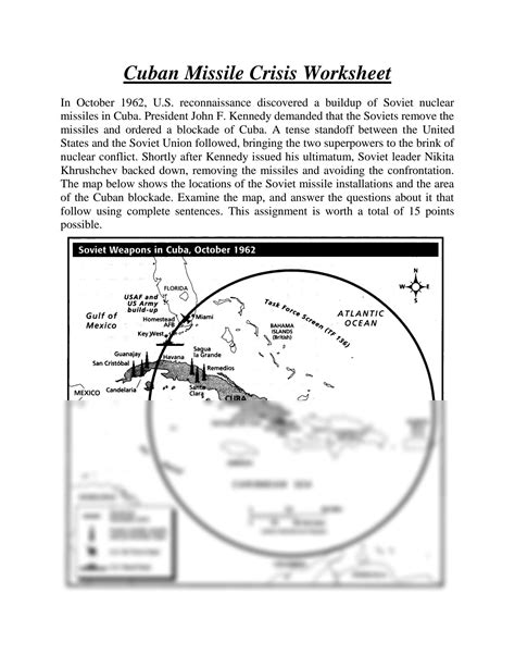Comprehensive activity pack for the Cuban Missile Crisis movie Thirteen