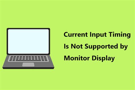 the current input timing is not supported