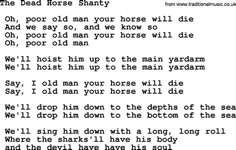 the dead horse lyrics