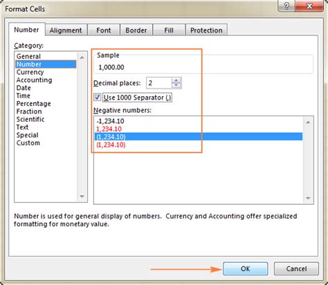 the default number format assigned to a cell is