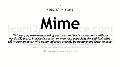 the definition of mime