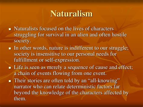 the definition of naturalism