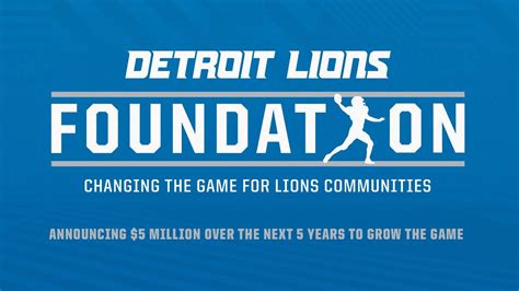 the detroit lions foundation