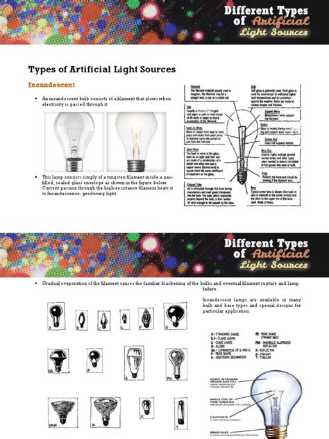 The Different Types Of Artificial Light