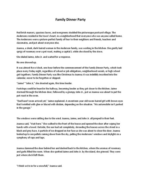 Incredible The Dinner Party Pdf Updated