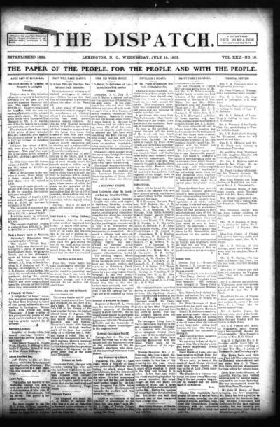 the dispatch of lexington