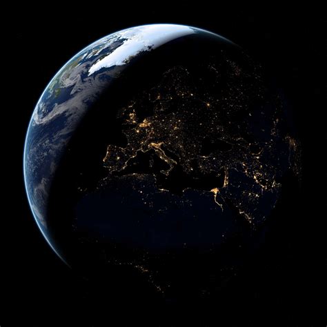 the earth at night