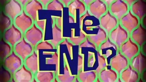 the end spongebob