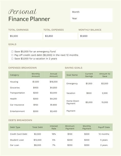 the financial planner