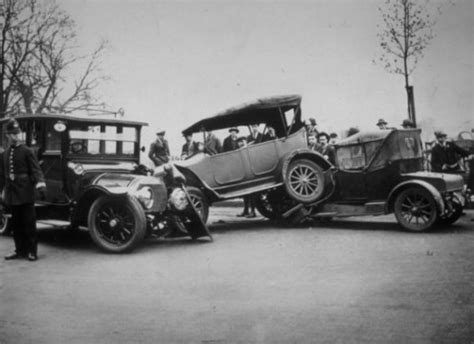 the first ever automobile crash occurred in