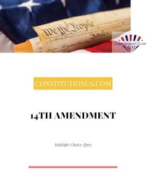 the fourteenth amendment quiz quizlet