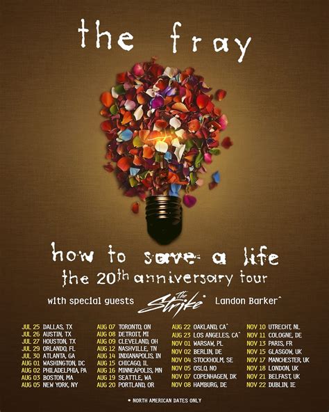 the fray tour