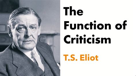 About The Function Of Criticism By Eliot New