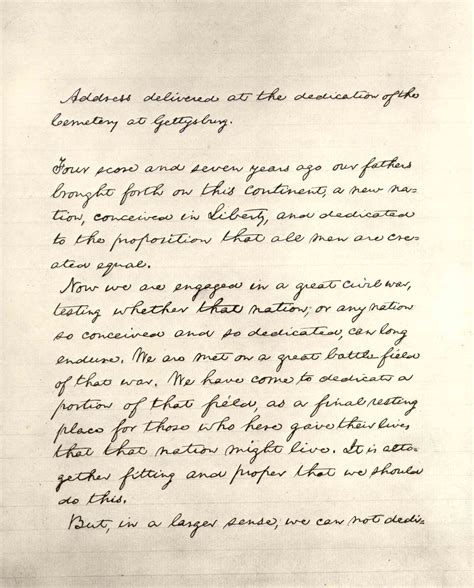 the gettysburg address script