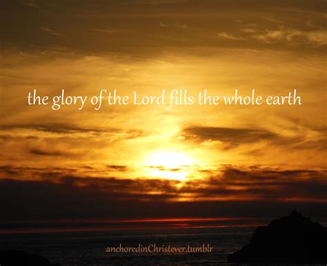 the glory of the lord