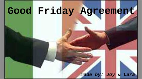 the good friday agreement for kids