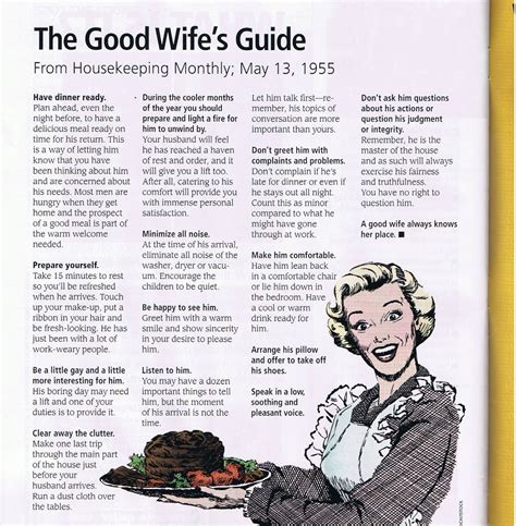 The Good Wifes Guide Printable