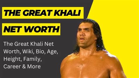 the great khali net worth 2023