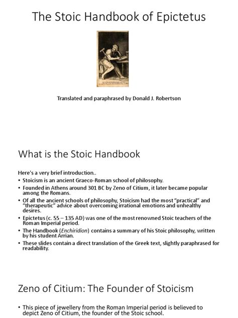 the handbook of epictetus pdf