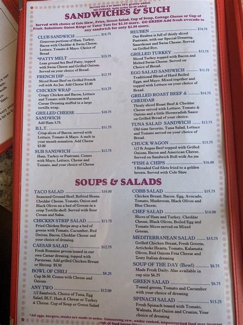 the hideaway belfair menu