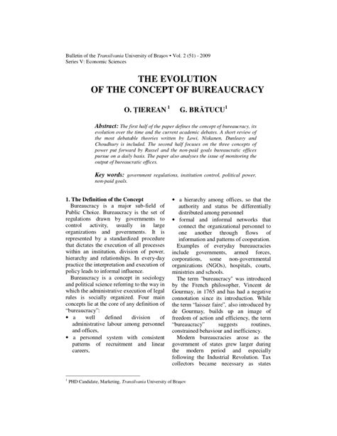 the history and evolution of bureaucracy