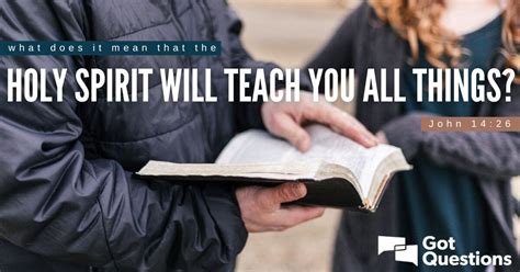 the holy spirit will teach you bible