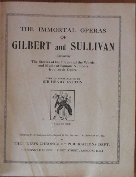 the immortal gilbert and sullivan operas