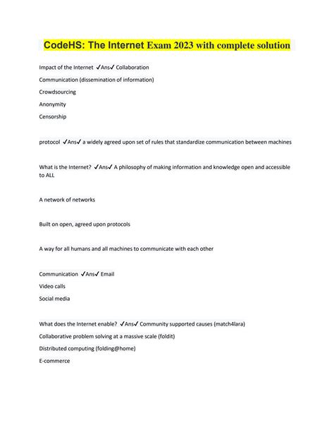 the internet quiz codehs answers