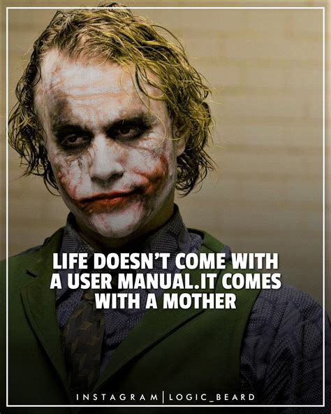 the joker heath ledger quotes about life