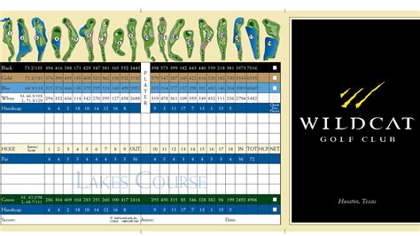 the lakes golf course scorecard