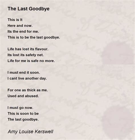 the last goodbye text