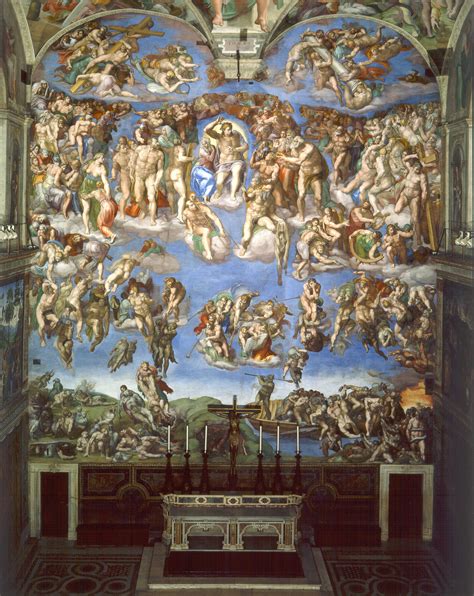 the last judgment michelangelo facts