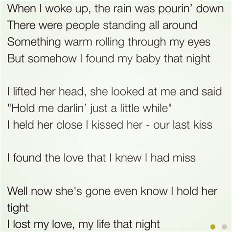 the last kiss song lyrics