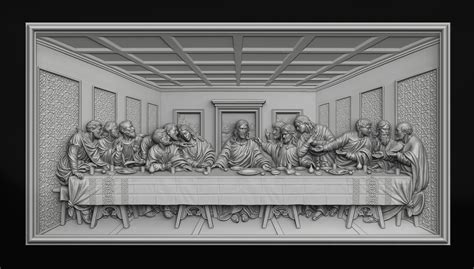 the last supper 3d image