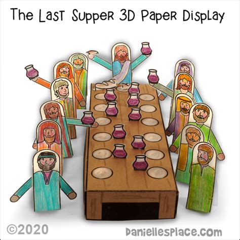 the last supper craft printable