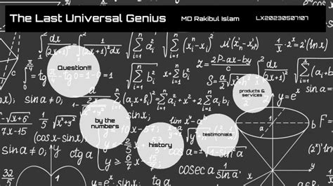 the last universal genius