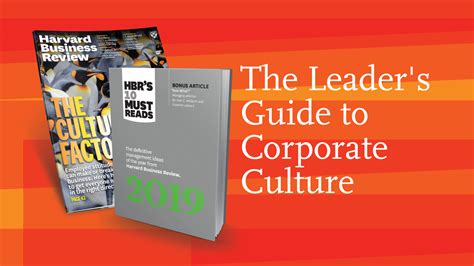 the leaders guide to corporate culture